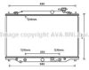 AVA QUALITY COOLING MZ2274 Radiator, engine cooling